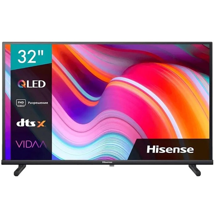 Телевизор Hisense 32A5KQ, 32", 1920x1080, DVB-T2/C/S2, HDMI 2, USB 2,  Smart TV, черный - Фото 1