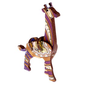 Сборная модель фигурка «Жираф» 10 деталей