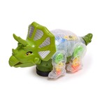 Динозавр «Шестерёнки», свет и звук, работает от батареек, цвет МИКС, в пакете - фото 320256304