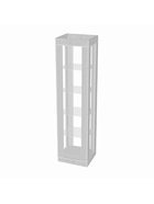 Витрина «К 500Н», 500×450×2000 мм, ЛДСП, стекло, белая  (артикул 9846661)  большой выбор товаров оптом и в розницу по низким ценам с доставкой