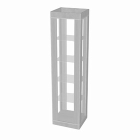 

Витрина К 500Н, 500*450*2000, ЛДСП, стекло, цвет серый