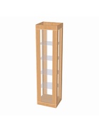 Витрина «К 500Н», 500×450×2000 мм, ЛДСП, стекло, цвет дуб сонома 9846663