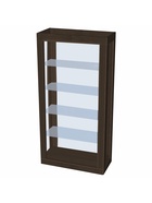 Витрина «К 1000Н», 1000×450×2000 мм, ЛДСП, стекло, цвет венге 9846676