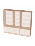 Шкаф «ШП 6», 2300×500×2000 мм, ЛДСП, стекло, цвет дуб сонома - Фото 2