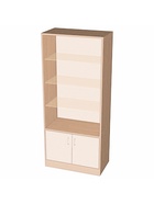 Шкаф «ШП 1», 900×500×2000 мм, ЛДСП, стекло, цвет дуб сонома - фото 119415100