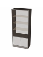 Шкаф «ШП 1», 900×500×2000 мм, ЛДСП, стекло, цвет венге - фото 119415103