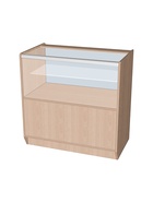 Прилавок ПЭ-13, 900×500×900, ЛДСП, стекло, цвет дуб сонома - Фото 2