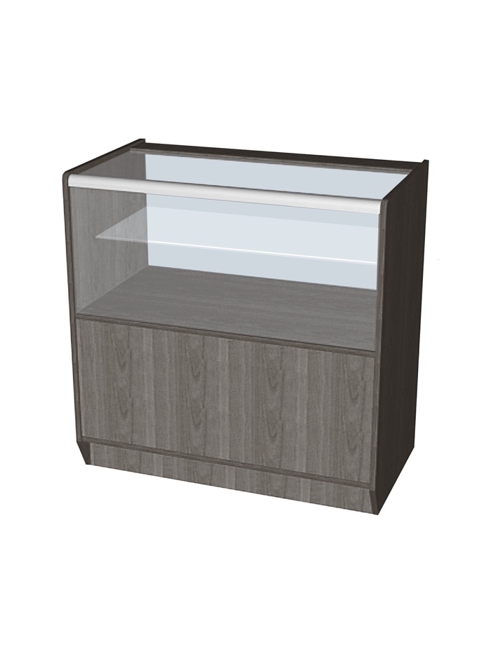 Прилавок ПЭ-13, 900×500×900, ЛДСП, стекло, цвет венге