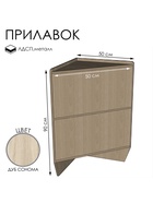 Прилавок ПЭ-15, 500×500×900, ЛДСП, цвет дуб сонома  (артикул 9846739)  большой выбор товаров оптом и в розницу по низким ценам с доставкой