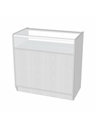 Прилавок ПЭ-11, 900×500×900, ЛДСП, стекло, белый - Фото 2