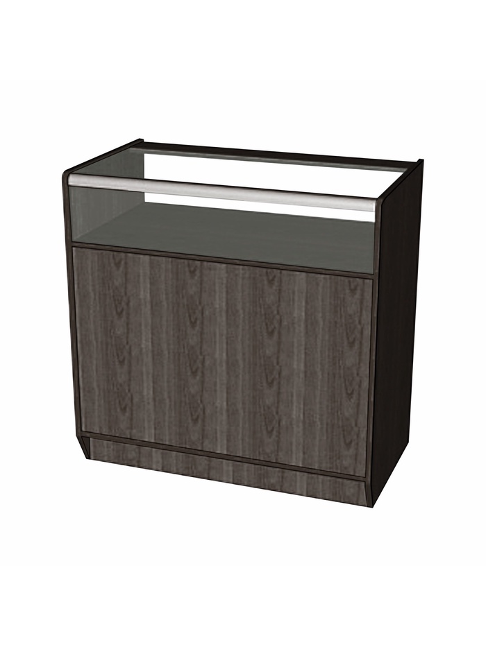 Прилавок ПЭ-11, 900×500×900, ЛДСП, стекло, цвет венге