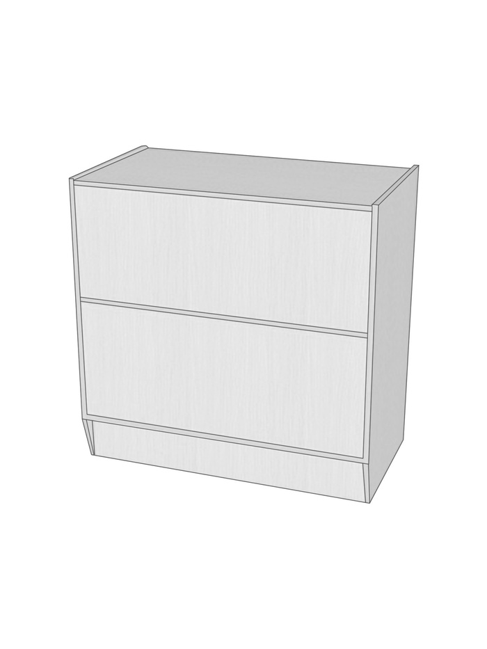 Прилавок ПЭ-1, 900×500×900, ЛДСП, белый