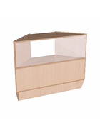 Прилавок ПЭ-6, 1130×500×900, ЛДСП, стекло, цвет дуб сонома - Фото 2