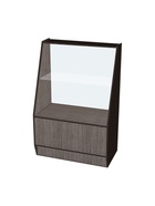 Витрина «ВЭ-1», 850×500×1600 мм, ЛДСП, стекло, цвет венге 9846764