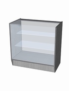 Прилавок ПЭ-4, 900×500×900, ЛДСП, стекло, серый - Фото 2