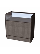 Прилавок ПЭ-3, 900×500×900, ЛДСП, стекло, цвет венге  (артикул 9846772)  большой выбор товаров оптом и в розницу по низким ценам с доставкой