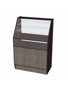 Витрина «ВЭ-2», 850×500×1350 мм, ЛДСП, стекло, цвет венге 9846776