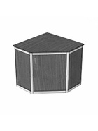 Прилавок угловой «У5 дв», 80×80×90 см, ЛДСП, серый 9846818