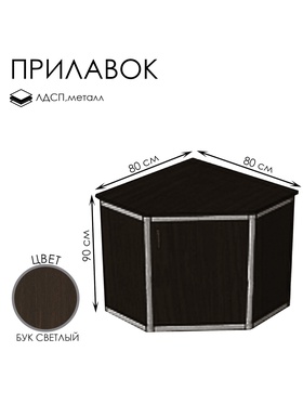 {{photo.Alt || photo.Description || 'Прилавок угловой «У5 дв», 80×80×90 см, ЛДСП, цвет венге'}}