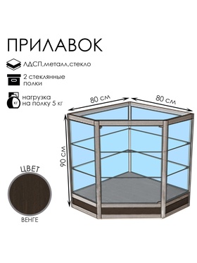 {{photo.Alt || photo.Description || 'Прилавок угловой «У5н», 80×80×90 см, ЛДСП, стекло, цвет венге'}}