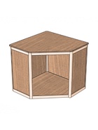 Прилавок угловой «У5», 80×80×90 см, ЛДСП, цвет дуб сонома 9846863