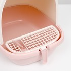 Туалет-домик со съемной подставкой под совок, 50 х 40 х 41 см, розовый - Фото 11