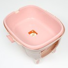Туалет-домик со съемной подставкой под совок, 50 х 40 х 41 см, розовый - Фото 15