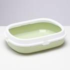 Туалет с бортом 40×34×11 см, зелёный - Фото 3