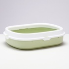 Туалет с бортом 40×34×11 см, зелёный - Фото 4