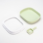 Туалет с бортом 40×34×11 см, зелёный - Фото 8