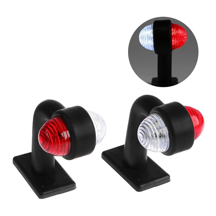 Габаритный фонарь, светодиодный, правая/левая сторона, 12-24 В, набор 2 шт. - Фото 1
