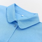 Блузка для девочки, цвет голубой, рост 122 см - Фото 3