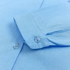 Блузка для девочки, цвет голубой, рост 122 см - Фото 4