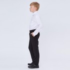Школьная рубашка для мальчика, цвет белый, рост 170 см - Фото 5