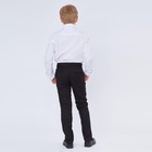 Школьная рубашка для мальчика, цвет белый, рост 170 см - Фото 7