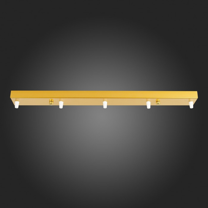 Потолочное крепление на 5 ламп (прямоугольное) St Luce. SL001.213.05. Sl001, 60х6 см, цвет золотистый - фото 1906314915