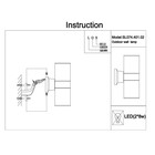 Светильник уличный настенный St Luce. SL074.401.02. Tubo2. 2х8 Вт, LED, 4000K, 8,9х25 см, цвет чёрный - Фото 10