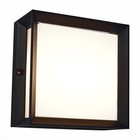 Светильник потолочный LED, 1x12W 3000K, 27x27x13 см, цвет чёрный, белый - фото 4115853