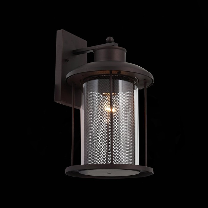 Светильник настенный E27, 1x60W, 23x39,2 см, цвет прозрачный, тёмный кофе