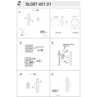 Светильник уличный настенный St Luce. SL087.401.01. Contario. 1х12 Вт, LED, 4000K, 936 Lm, 15х15 см, цвет чёрный кварцевый - Фото 7