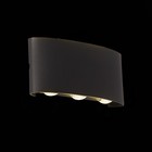 Светильник уличный настенный St Luce. SL089.401.06. Bisello. 6х1 Вт, LED, 4000K, 430 Lm, 17х8 см, цвет чёрный кварцевый - Фото 2