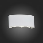 Светильник уличный настенный St Luce. SL089.501.06. Bisello. 6х1 Вт, LED, 4000K, 430 Lm, 17х8 см, цвет белый кварцевый - Фото 5