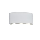 Светильник уличный настенный St Luce. SL089.501.06. Bisello. 6х1 Вт, LED, 4000K, 430 Lm, 17х8 см, цвет белый кварцевый - Фото 6