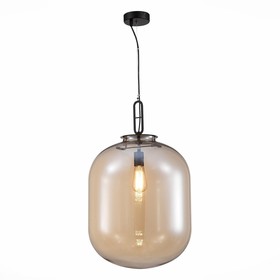 

Светильник подвесной E27, 1x40W, 68x44 см, цвет чёрный, коньячный