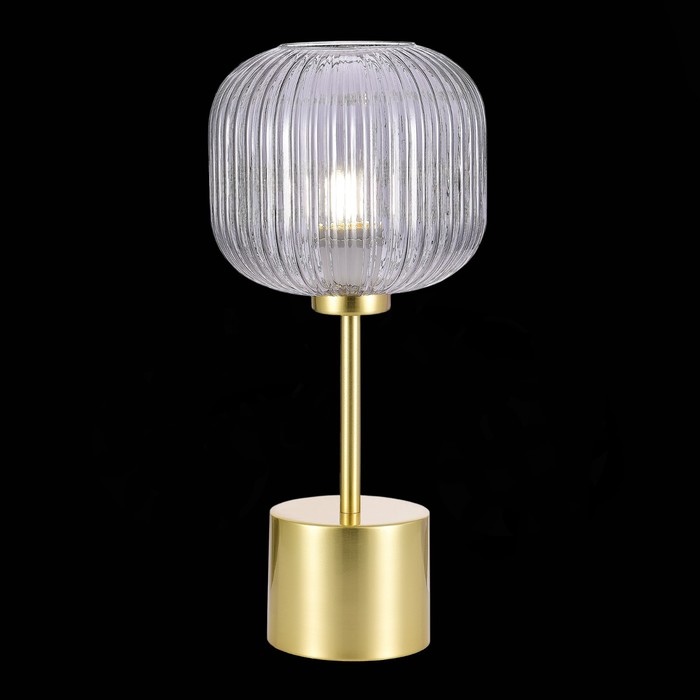Прикроватная лампа St Luce. SL1154.304.01. Gran. 1х60 Вт, E27, 20х20х44 см, цвет латунь - фото 1919619019