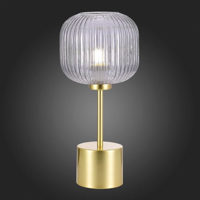 Прикроватная лампа St Luce. SL1154.304.01. Gran. 1х60 Вт, E27, 20х20х44 см, цвет латунь - фото 1919619020