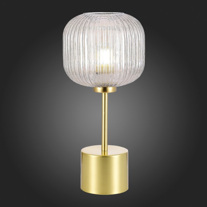 Прикроватная лампа St Luce. SL1154.314.01. Gran. 1х60 Вт, E27, 20х20х44 см, цвет латунь - фото 1919619035