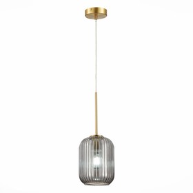 Подвес St Luce. SL1154.323.01. Gran. 1х60 Вт, E27, 15,5х15,5х40 см, цвет латунь 9839008