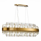 Люстра подвесная St Luce. SL1158.303.32. Nitido. 32х5 Вт, G9, 100х30х32 см, цвет латунь - фото 4117405