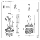 Люстра подвесная St Luce. SL1160.103.12. Bafo. 12х5 Вт, G9, 4000K, 50х50х42 см, цвет хром - Фото 19